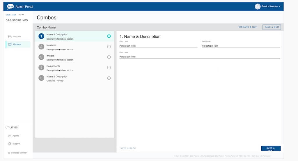 MMT concept example image for Menu Management Tool