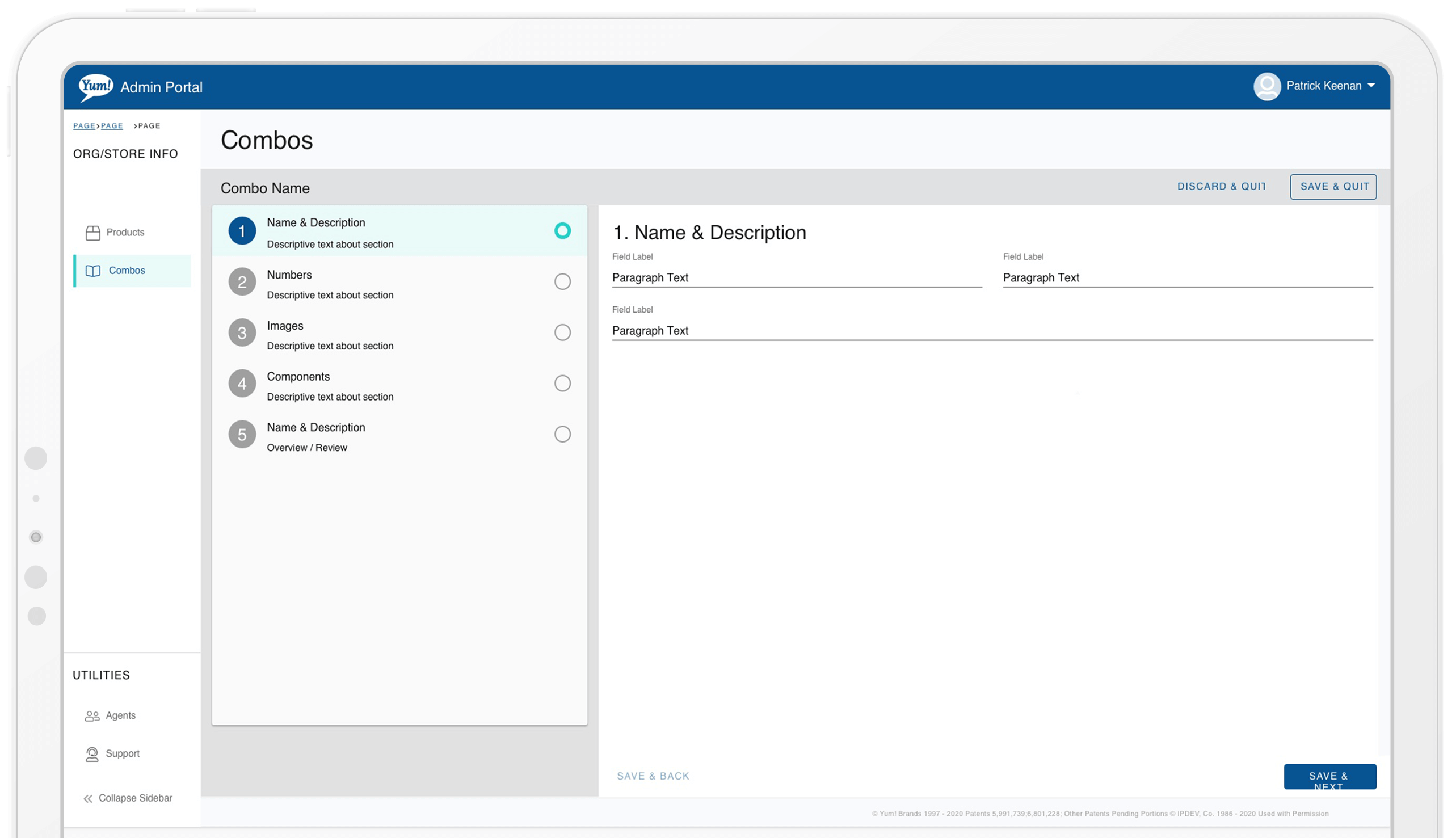 MMT concept in mockup hero image for Menu Management Tool