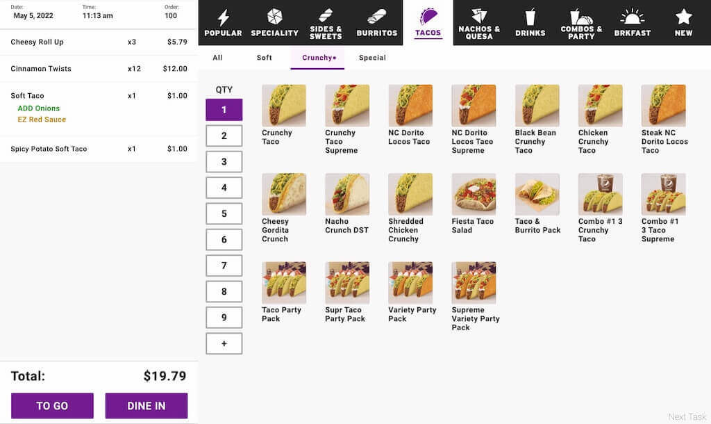 POS user test screen demo example image for Point of Sale