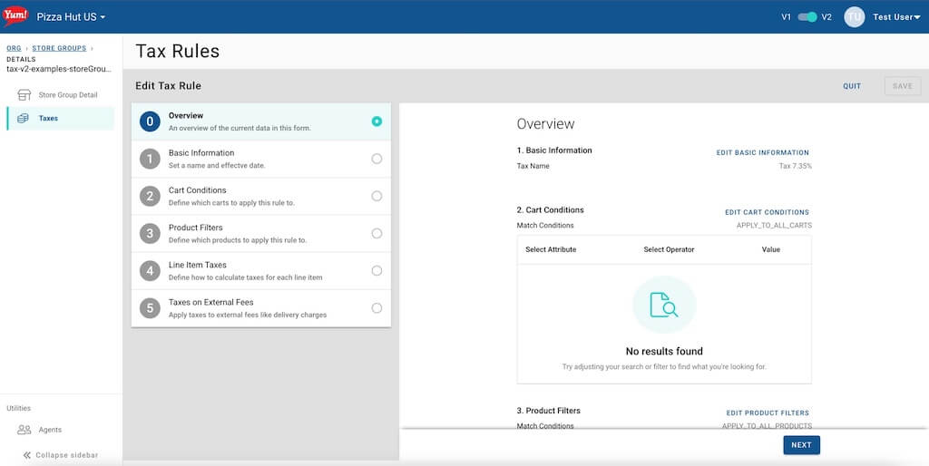 In-production tax tool example image for Logic Tax Tool