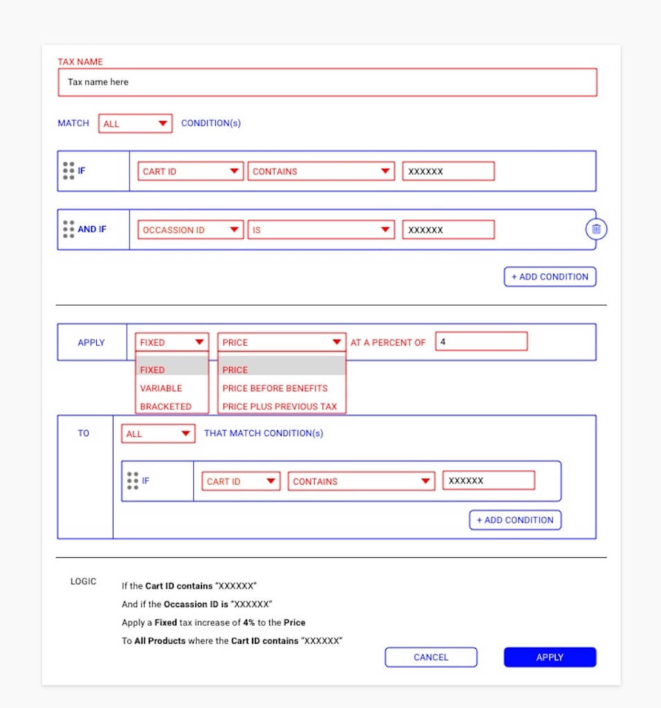  example image for Logic Tax Tool